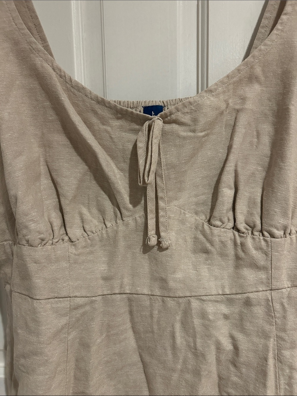 Old Navy Natural Linen-Blend Sleeveless A-Line Dress - Picture 2 of 2